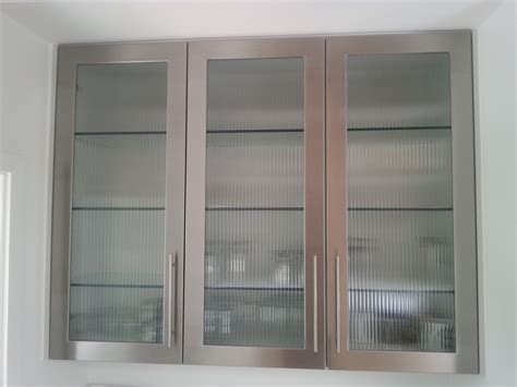 stainless steel framed cabinet doors|stainless steel cabinet doors custom made.